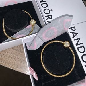 Gold pandora bracelet